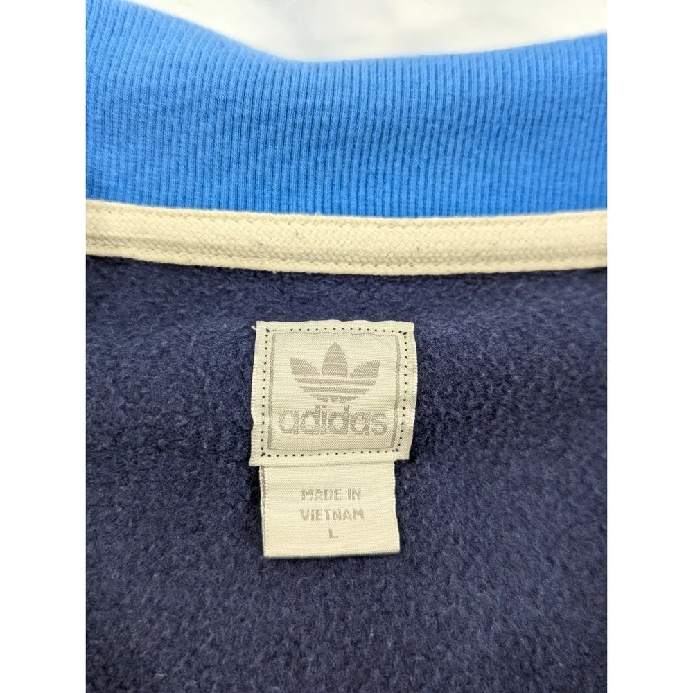 ADIDAS NBA OKLAHOMA CITY THUNDER‎ OKC FULL ZIP SWEATSHIRT MEN'S LARGE JACKET